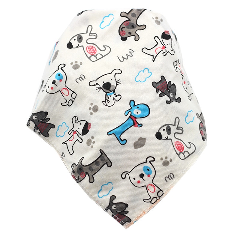 Baby Bibs Cotton Triangle Double Layers Cotton